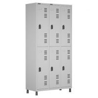 Roupeiro 06 Portas W3 Pitao 1820a X 925l X 420p Cinza Ch26