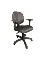 CADEIRA DIGITADOR BASE GAS CORINO PRETO