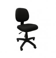 CADEIRA DIGITADOR BASE GAS TECIDO PRETO